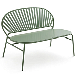 Зелёная скамья из стали Goodwin Metal Bench Green варинант исполнения - 1 | Loft Concept в Санкт-петербурге