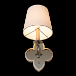 Бра с белым текстильным абажуром и фигурным основанием с зеркальной вставкой Vitorino варинант исполнения - 23 | Loft Concept в Санкт-петербурге