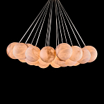 Люстра подвесная круглая с сферическими плафонами из натурального камня Glowing Spheres варинант исполнения - 2 | Loft Concept в Санкт-петербурге