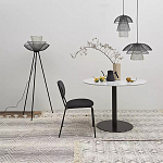 Торшер с трехъярусным плафоном из металлической сетки Metal Mesh Floor Lamp варинант исполнения - 2 | Loft Concept в Санкт-петербурге