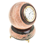 Часы настольные в виде шара из натурального камня Ball Stone Clock варинант исполнения - 2 | Loft Concept в Санкт-петербурге