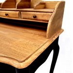 Стол-бюро из массива березы с 5-ю ящиками в стиле прованс Vintage варинант исполнения - 4 | Loft Concept в Санкт-петербурге