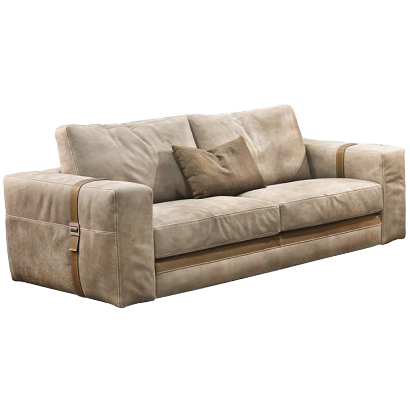 Диван ARGO  натуральная кожа Бежевый в Санкт-петербурге | Loft Concept 