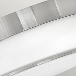 Потолочный светильник для ванных комнат цвета никель с плафоном из опалового стекла и декоративными держателями Hinkley варинант исполнения - 3 | Loft Concept в Санкт-петербурге