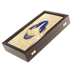 Нарды настольные из натурального камня лазурит и долерит Backgammon from Stone варинант исполнения - 13 | Loft Concept в Санкт-петербурге