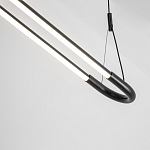 Светодиодная люстра Black LED Circle and Oval Lamp варинант исполнения - 4 | Loft Concept в Санкт-петербурге