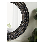 Зеркало круглое с текстурированным дизайном рамы Helios варинант исполнения - 6 | Loft Concept в Санкт-петербурге