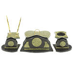 Настольный письменный набор из змеевика из 7-ми элементов Successful Leader варинант исполнения - 3 | Loft Concept в Санкт-петербурге