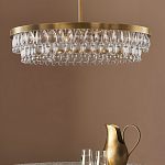 Люстра круглая с подвесками в форме стеклянных капель Glass Rain варинант исполнения - 3 | Loft Concept в Санкт-петербурге