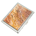 Портсигар на 10 сигарет с газовой зажигалкой из натурального камня Авантюрин Stone Cigarettes Cases варинант исполнения - 1 | Loft Concept в Санкт-петербурге