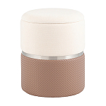 Пуф Mauldine с ящиком светло-коричневый с экокожей варинант исполнения - 1 | Loft Concept в Санкт-петербурге