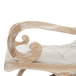 Кресло-качалка с мягкой обивкой из льна Ella Armchair beige варинант исполнения - 3 | Loft Concept в Санкт-петербурге