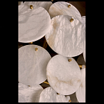 Люстра трехъярусная с подвесками из округлых элементов Cryptocrystalline Stone варинант исполнения - 3 | Loft Concept в Санкт-петербурге