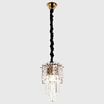 Подвесной хрустальный светильник Harmonica Crystal Gold Hanging Lamp варинант исполнения - 2 | Loft Concept в Санкт-петербурге