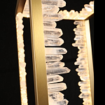 Настольная лампа прямоугольная с декоративными элементами в виде кристаллов Smooth Shine варинант исполнения - 3 | Loft Concept в Санкт-петербурге