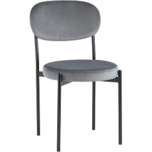 Стул Alfie Chair Серый Велюр