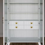 Дизайнерский шкаф витрина Elsa Dreams White с 4-мя ящиками варинант исполнения - 6 | Loft Concept в Санкт-петербурге