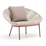 Дизайнерское уличное кресло с веревочной спинкой PETALO Armchair варинант исполнения - 2 | Loft Concept в Санкт-петербурге