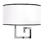 Бра с белым овальным абажуром с черной окантовкой Natural Concepts варинант исполнения - 1 | Loft Concept в Санкт-петербурге