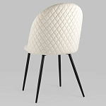 Мягкий стул в бежевом велюре Miruna Chair варинант исполнения - 5 | Loft Concept в Санкт-петербурге