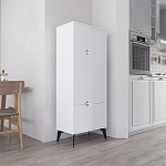 Комод белый с 4-мя дверцами на металлических ножках SPARK MULTIPURPOSE CABINET WHITE варинант исполнения - 3 | Loft Concept в Санкт-петербурге