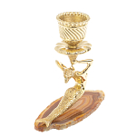 Подсвечник из натурального камня агат светло-коричневый Stone Candlestick варинант исполнения - 4 | Loft Concept в Санкт-петербурге