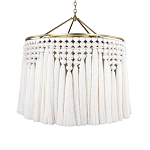 Люстра белая плетеная с кисточками Boho Tassel Chandelier варинант исполнения - 1 | Loft Concept в Санкт-петербурге