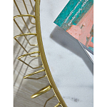 Журнальный столик с столешницей из мрамора на металлическом основании Table Vertical Planes варинант исполнения - 2 | Loft Concept в Санкт-петербурге