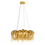 Люстра круглая подвесная с металлическими дугами и длинными цепочками 80 см Atlantis Chain варинант исполнения - 10 | Loft Concept в Санкт-петербурге