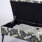 Банкетка с принтом из журавлей Crane варинант исполнения - 5 | Loft Concept в Санкт-петербурге