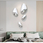 Абстрактная скульптура на стену в виде капли воды Water Outline варинант исполнения - 6 | Loft Concept в Санкт-петербурге