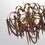 Люстра подвесная с переплетенными металлическими лентами и цепочками Atlantis Chain варинант исполнения - 3 | Loft Concept в Санкт-петербурге