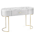 Консоль овальная на золотистых фигруных ножках Wall Console варинант исполнения - 1 | Loft Concept в Санкт-петербурге