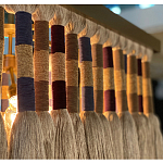 Люстра квадратная плетеная с бахромой Wicker Square Chandelier with Tassels варинант исполнения - 5 | Loft Concept в Санкт-петербурге