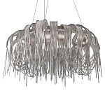 Люстра круглая подвесная с металлическими дугами и длинными цепочками 80 см Atlantis Chain варинант исполнения - 7 | Loft Concept в Санкт-петербурге