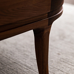 Кофейный стол овальный из дерева с 2-мя ящиками Coffee Walnut Table варинант исполнения - 10 | Loft Concept в Санкт-петербурге