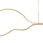 Подвесной светильник волнообразный изогнутый на двух тросах 103 см Spiral Lighting варинант исполнения - 2 | Loft Concept в Санкт-петербурге