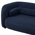 Дизайнерский двухместный диван с мягкими спинкой и подлокотниками синий Madelaine Sofa Blue варинант исполнения - 4 | Loft Concept в Санкт-петербурге