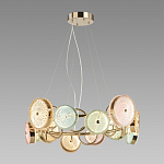 Люстра с плафонами из разноцветного стекла Glass Peonies варинант исполнения - 3 | Loft Concept в Санкт-петербурге