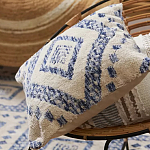 Чехол на подушку с узором в этно-стиле Blue Ikat варинант исполнения - 6 | Loft Concept в Санкт-петербурге