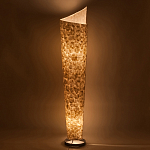 Торшер из перламутра на металлическом каркасе Indonesian Lamps варинант исполнения - 4 | Loft Concept в Санкт-петербурге