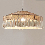 Люстра круглая плетеная с кисточками Dome Sun Glow варинант исполнения - 3 | Loft Concept в Санкт-петербурге