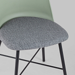 Стул из прочного пластика на металлическом основании Anora Green  варинант исполнения - 7 | Loft Concept в Санкт-петербурге