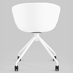 Офисное кресло из пластика с мягким сиденьем Eggshell Grey варинант исполнения - 5 | Loft Concept в Санкт-петербурге