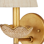 Бра из кованого железа с отделкой плетеной веревкой и сусальным золотом Parisian Style варинант исполнения - 2 | Loft Concept в Санкт-петербурге