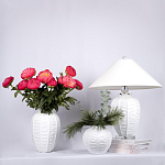 Настольная лампа керамическая с абажуром Valencia варинант исполнения - 3 | Loft Concept в Санкт-петербурге