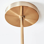 Люстра линейная с 2-мя белыми плиссированными тканевыми абажурами Combination варинант исполнения - 1 | Loft Concept в Санкт-петербурге