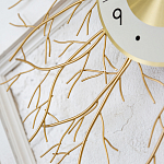 Часы настенные из металла золотые с белым циферблатом Current Time варинант исполнения - 3 | Loft Concept в Санкт-петербурге