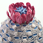 Статуэтка тропический фрукт  Tropical Fruit Round Flower Blue варинант исполнения - 1 | Loft Concept в Санкт-петербурге