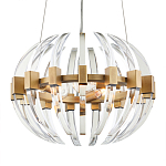 Люстра круглая с прозрачными элементами в форме полумесяца Crystal Crescent варинант исполнения - 2 | Loft Concept в Санкт-петербурге